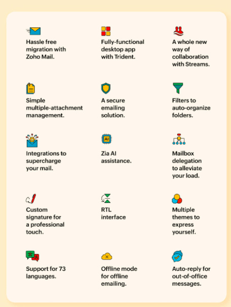 Zoho Mail Features