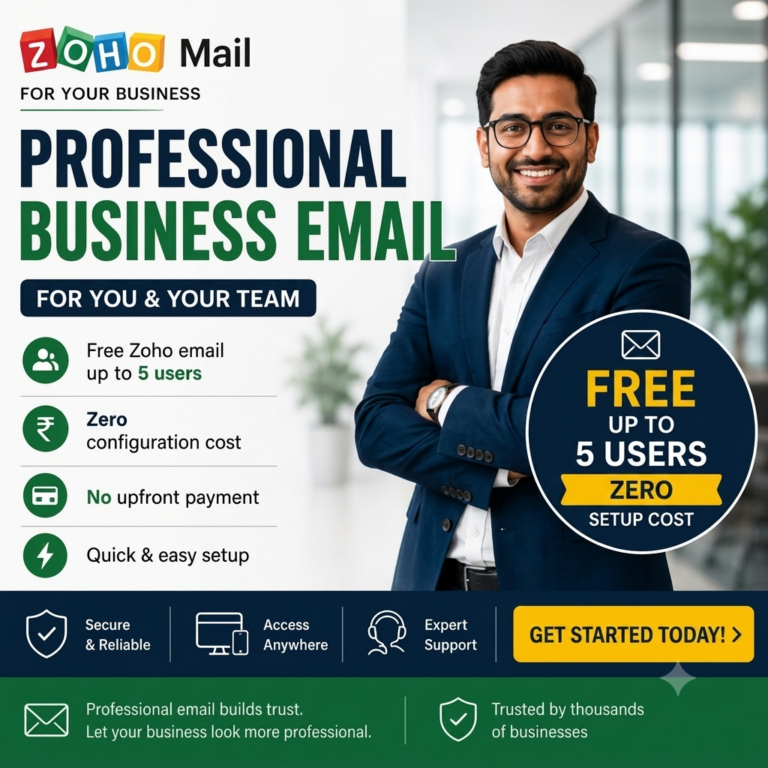 Get Free Zoho Business Email Get Free Zoho Business Email